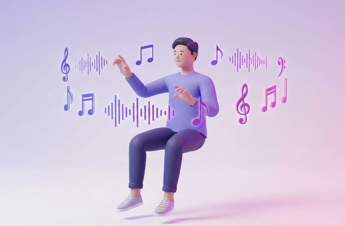 아이디어 메모가 재생 가능한 노래 초안으로 변환됨